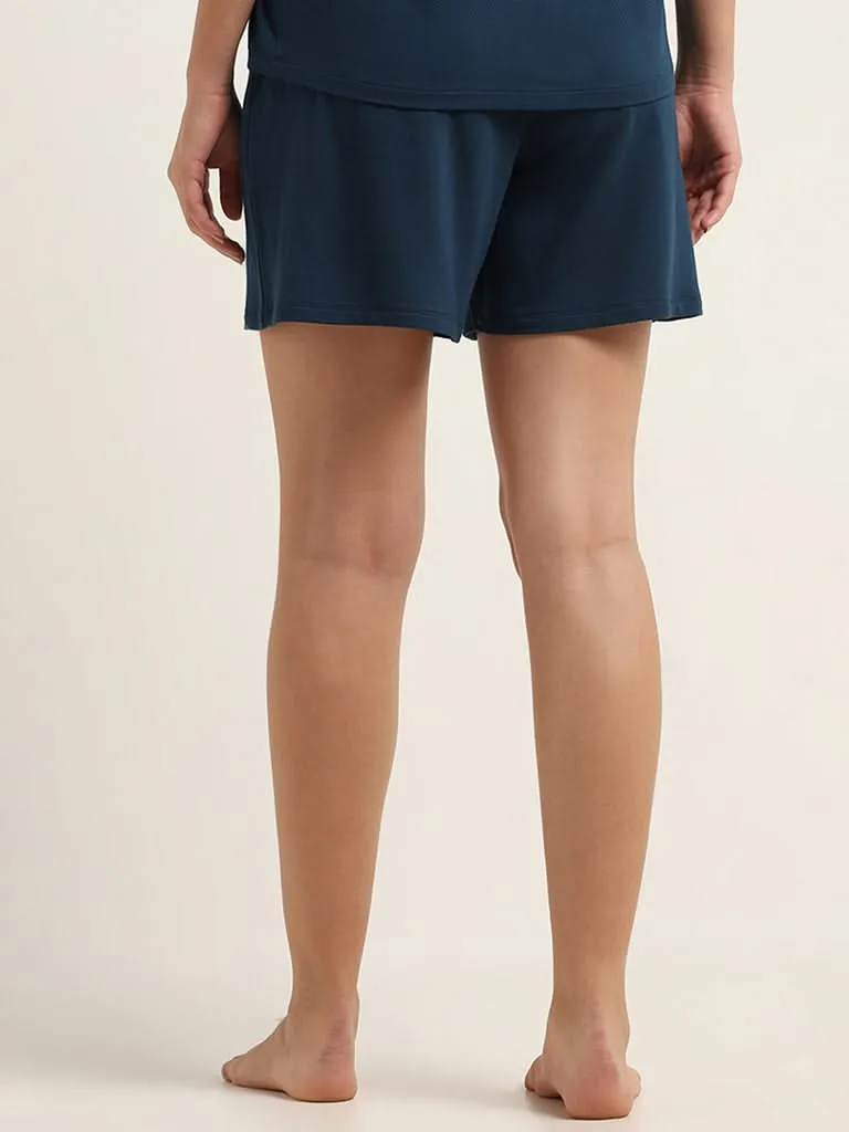 Wunderlove Dark Teal Mid Rise Supersoft Shorts