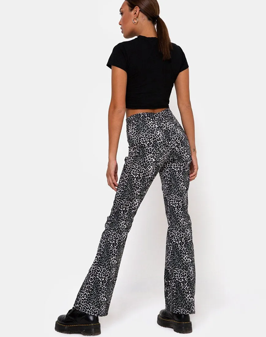 Zoven Trousers in Rar Leopard Grey